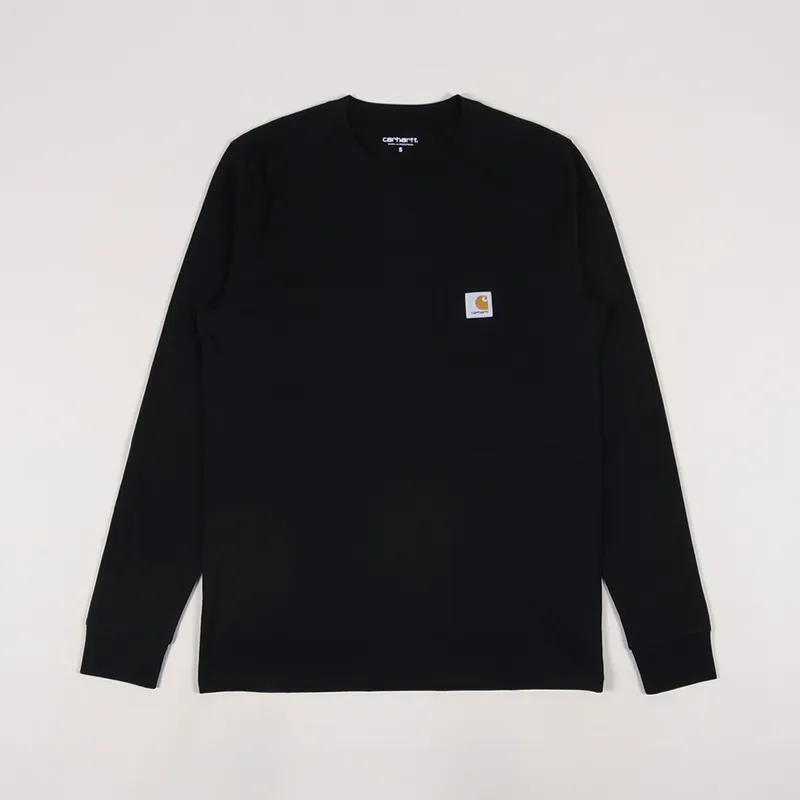 Carhartt WIP Long Sleeve Pocket T Shirt Black