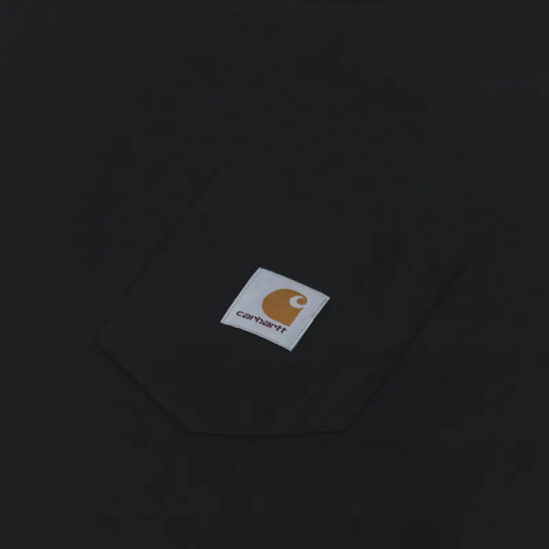 Carhartt WIP Long Sleeve Pocket T Shirt Black-3