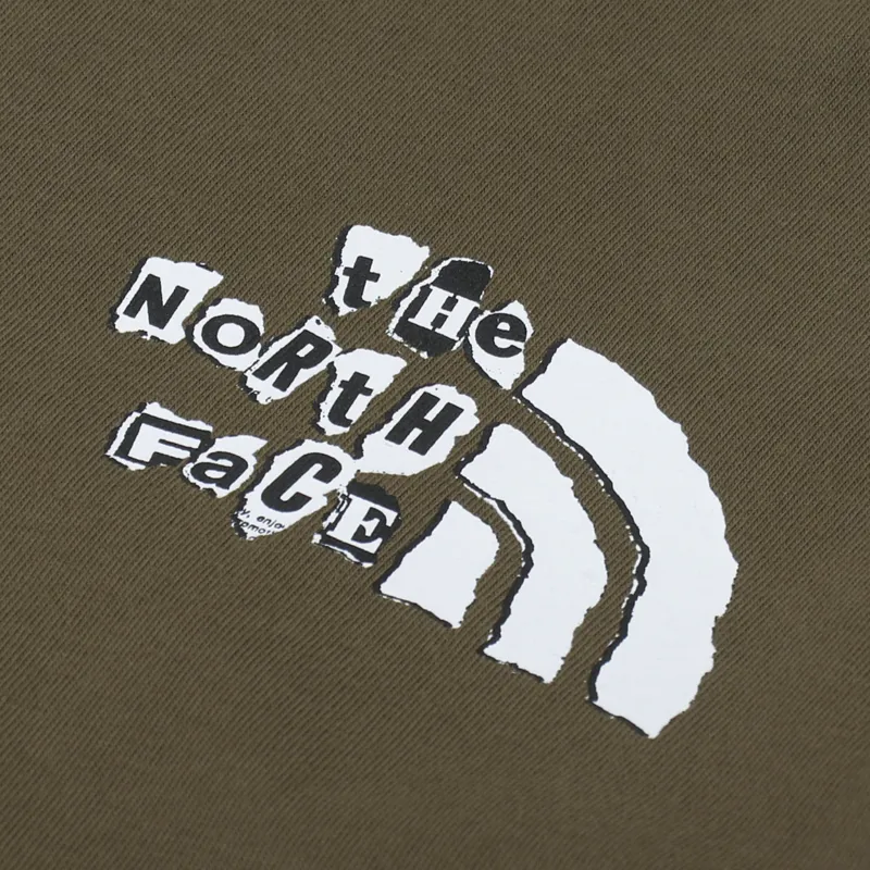 The North Face Long Sleeve Printed Heavyweight T Shirt Military Olive-5