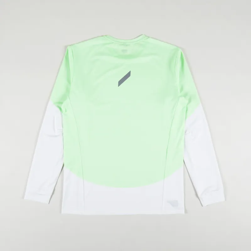 Soar Running Long Sleeve Printed Tech T Shirt Green-1