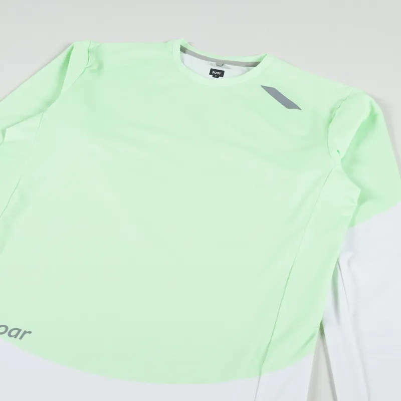 Soar Running Long Sleeve Printed Tech T Shirt Green-2