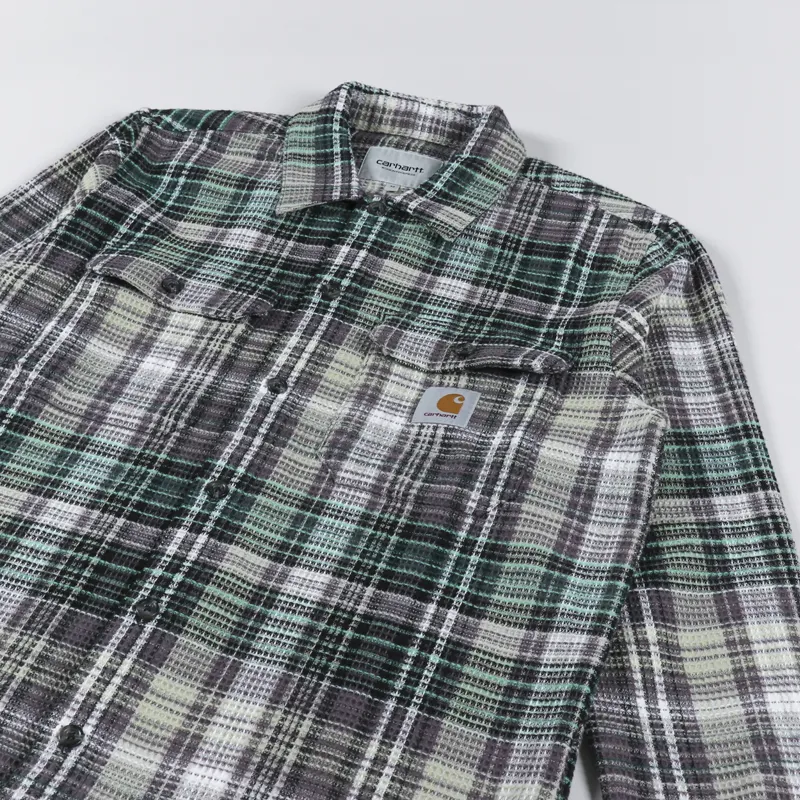 Carhartt WIP Long Sleeve Valmon Shirt Check Botanic-2