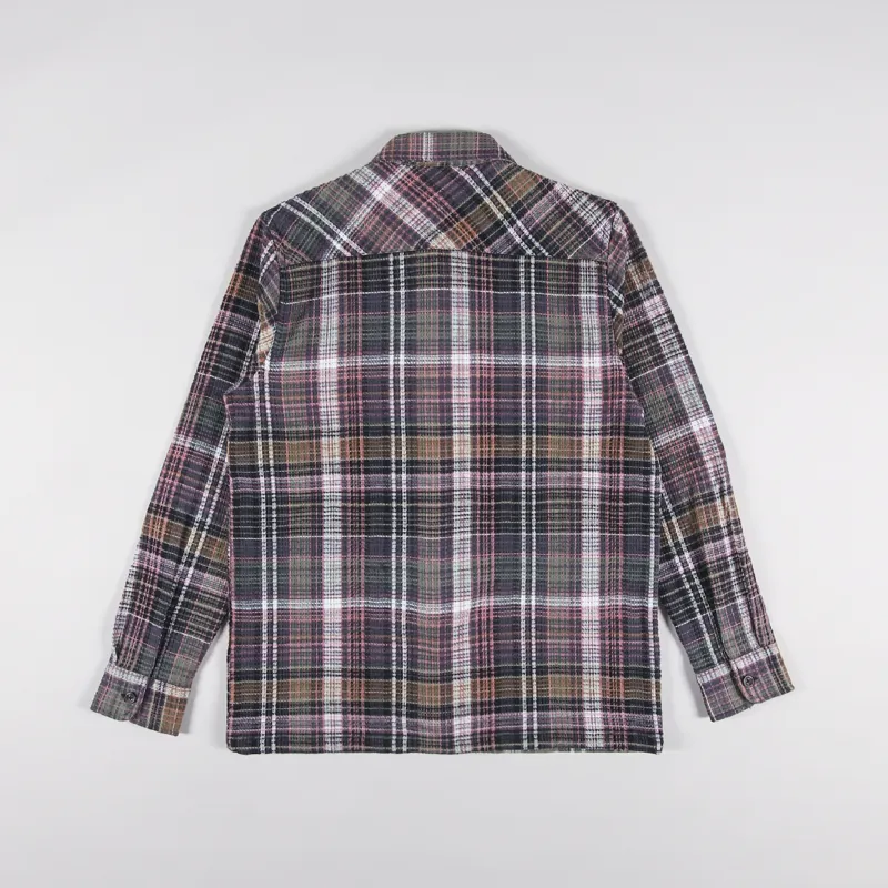 Carhartt WIP Long Sleeve Valmon Shirt Check Hamilton Brown-1