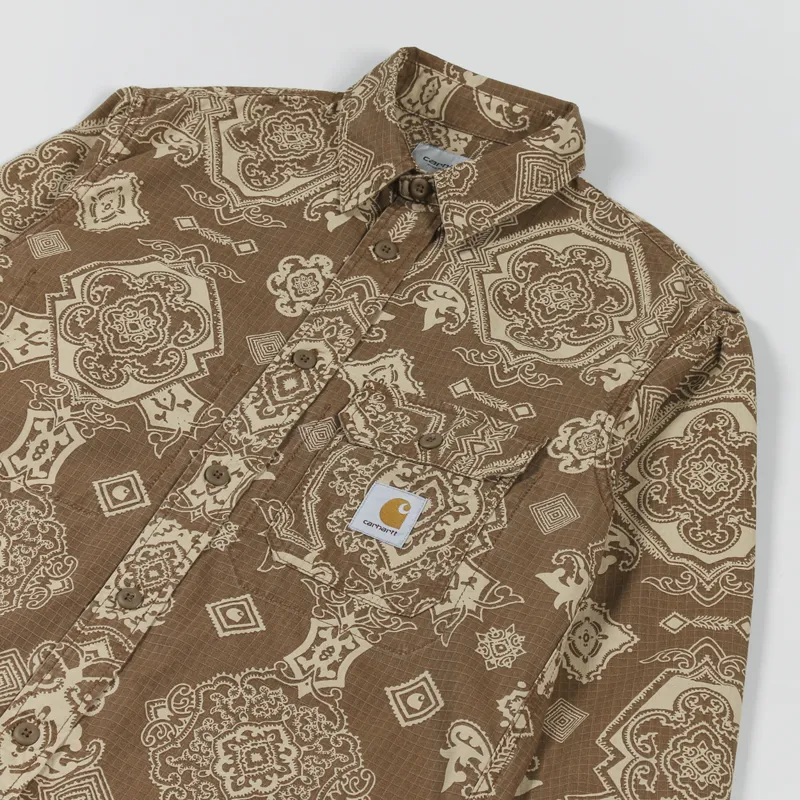 Carhartt WIP Long Sleeve Verse Shirt Hamilton Brown-3
