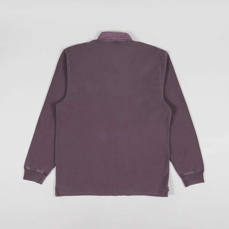 Carhartt WIP Long Sleeve Vista Rugby Shirt Dark Plum-1