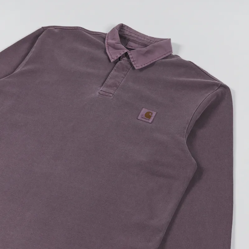 Carhartt WIP Long Sleeve Vista Rugby Shirt Dark Plum-2