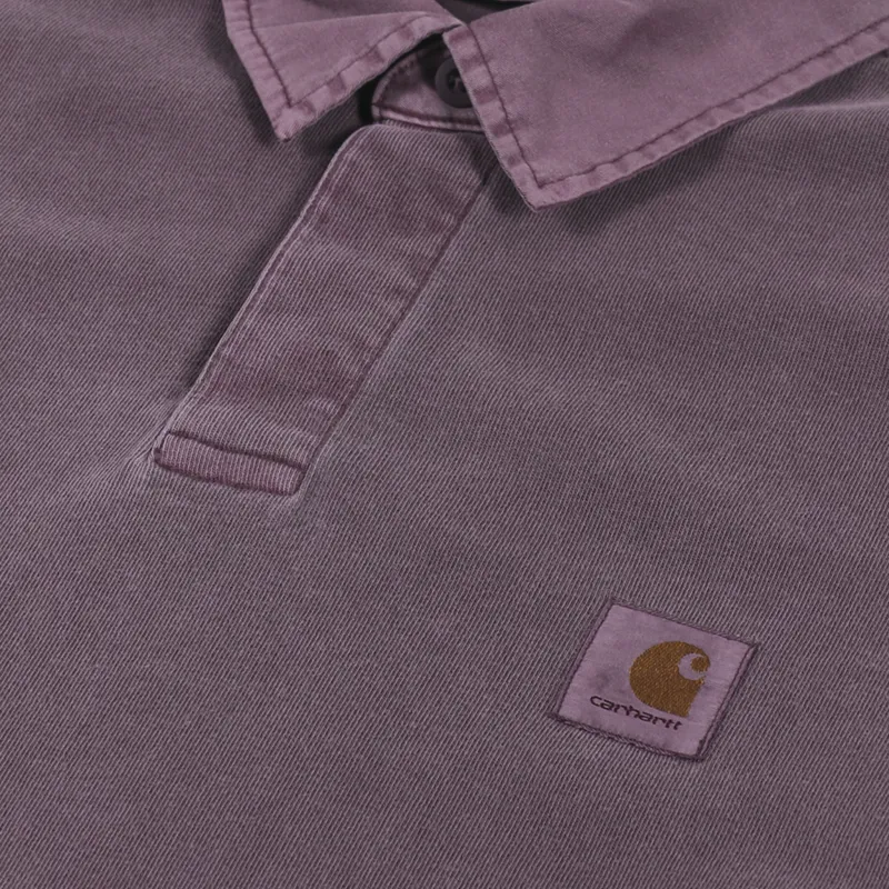 Carhartt WIP Long Sleeve Vista Rugby Shirt Dark Plum-5