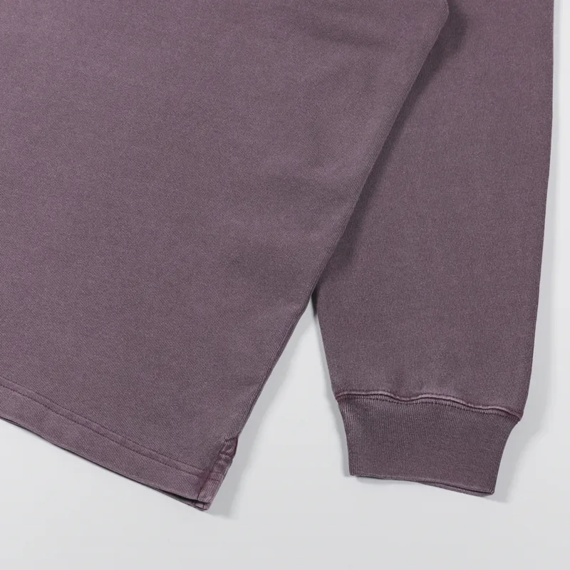 Carhartt WIP Long Sleeve Vista Rugby Shirt Dark Plum-4