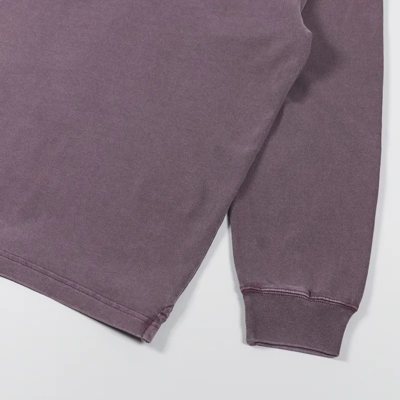 Carhartt WIP Long Sleeve Vista Rugby Shirt Dark Plum-6
