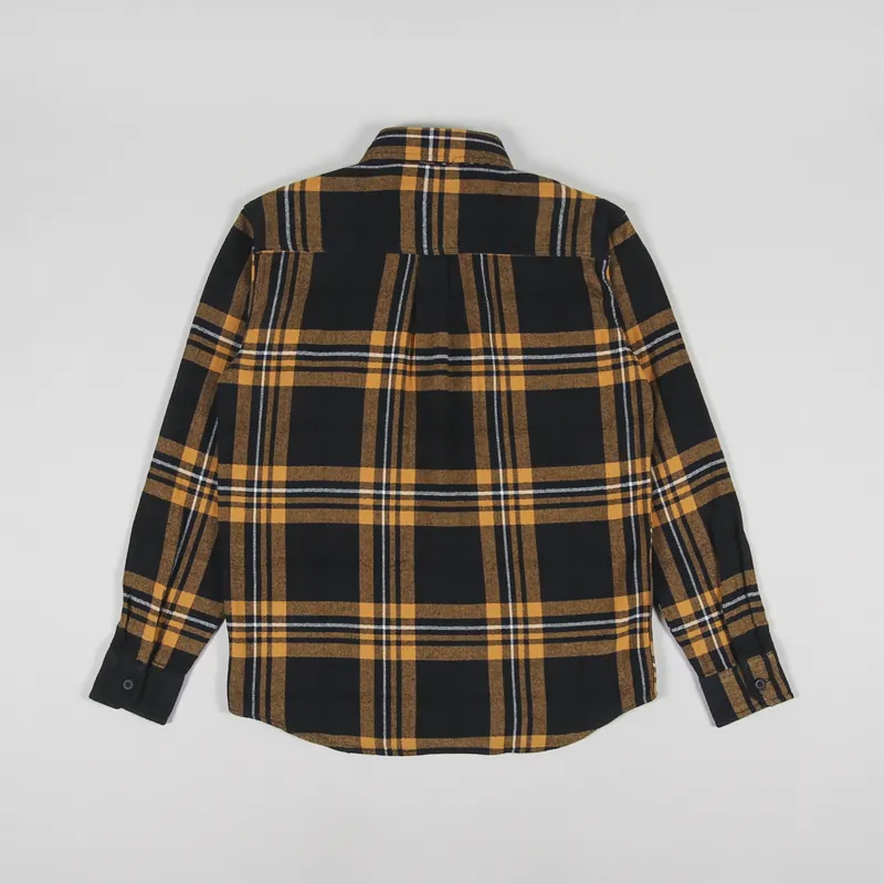 Carhartt WIP Long Sleeve Wallace Check Shirt Black-1