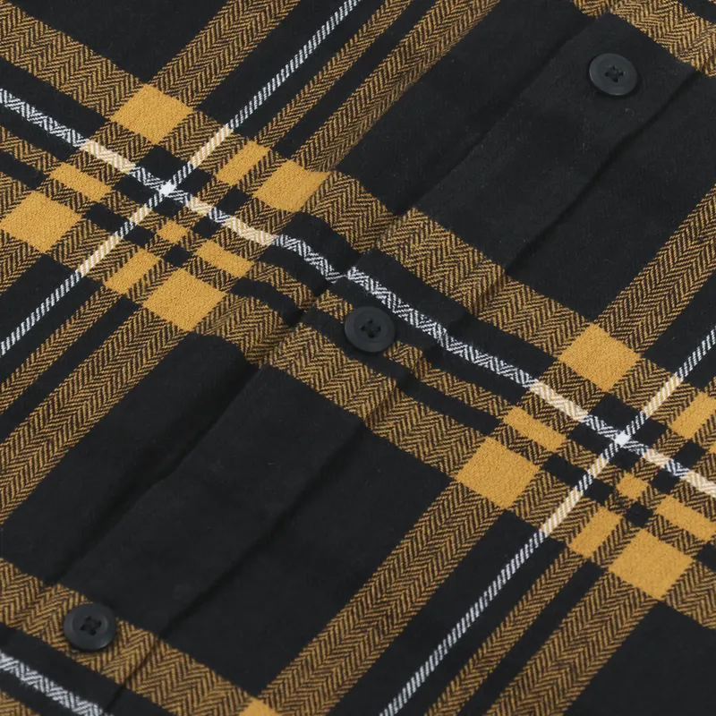 Carhartt WIP Long Sleeve Wallace Check Shirt Black-7