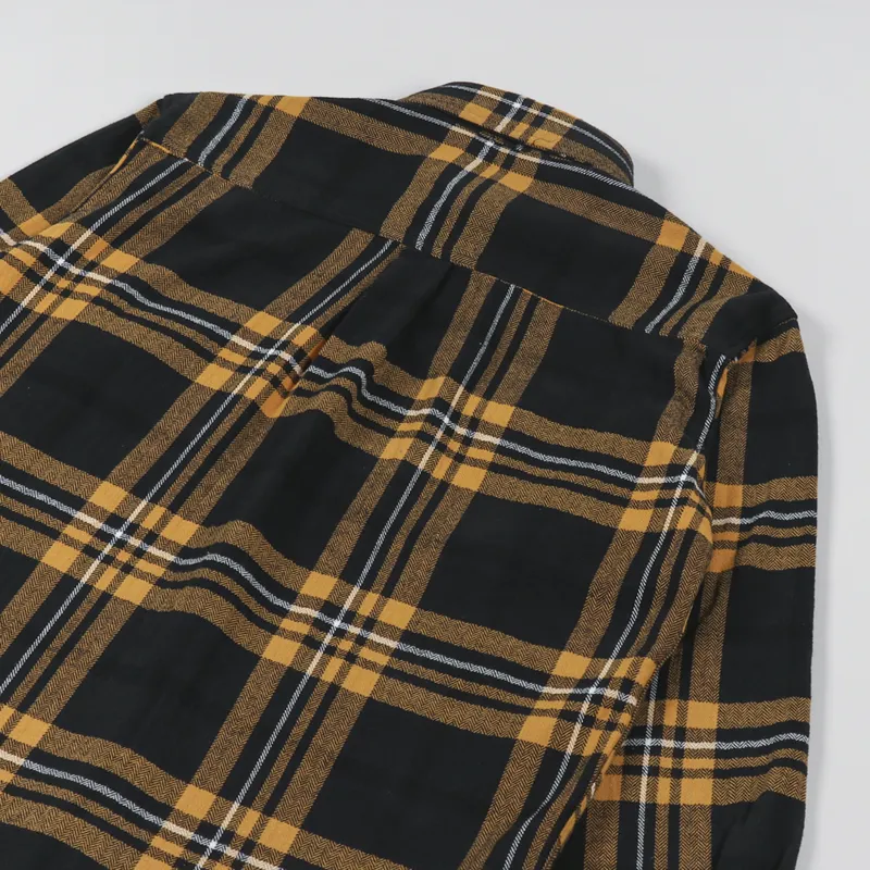 Carhartt WIP Long Sleeve Wallace Check Shirt Black-3