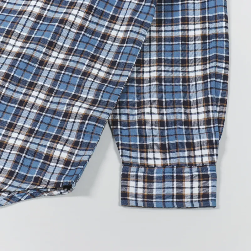 Carhartt WIP Long Sleeve Yuma Shirt Check Storm Blue-7