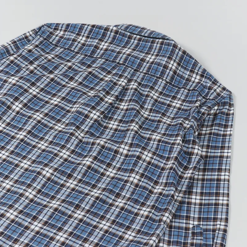 Carhartt WIP Long Sleeve Yuma Shirt Check Storm Blue-3