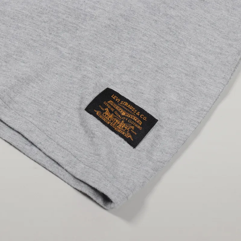 Levi's Skate LSC T Shirt Heather Grey Flier Black-2