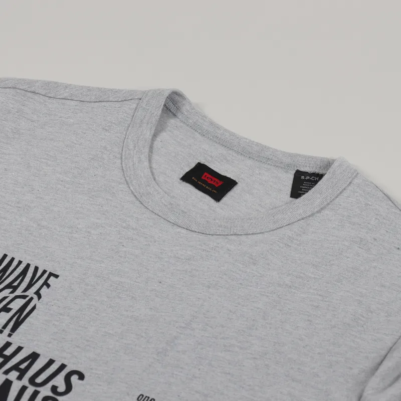 Levi's Skate LSC T Shirt Heather Grey Flier Black-3