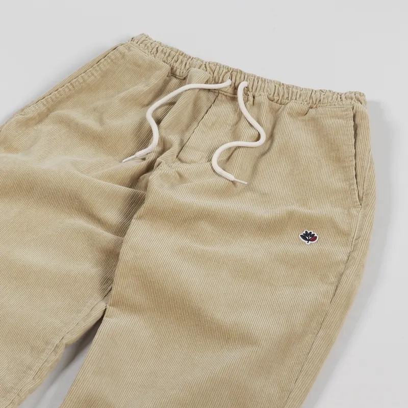 Magenta Loose Pants Cord Camel-6