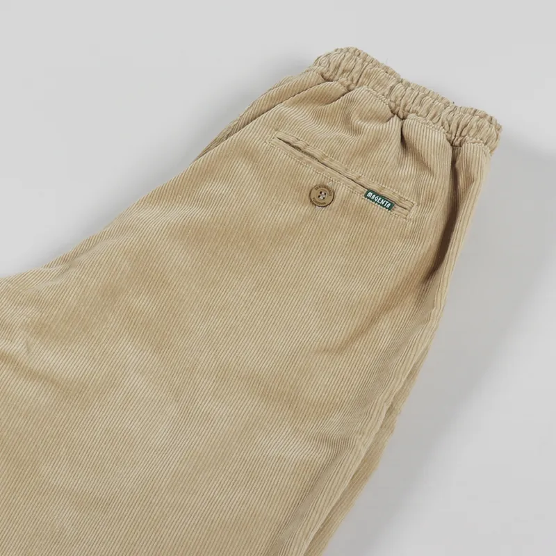 Magenta Loose Pants Cord Camel-4