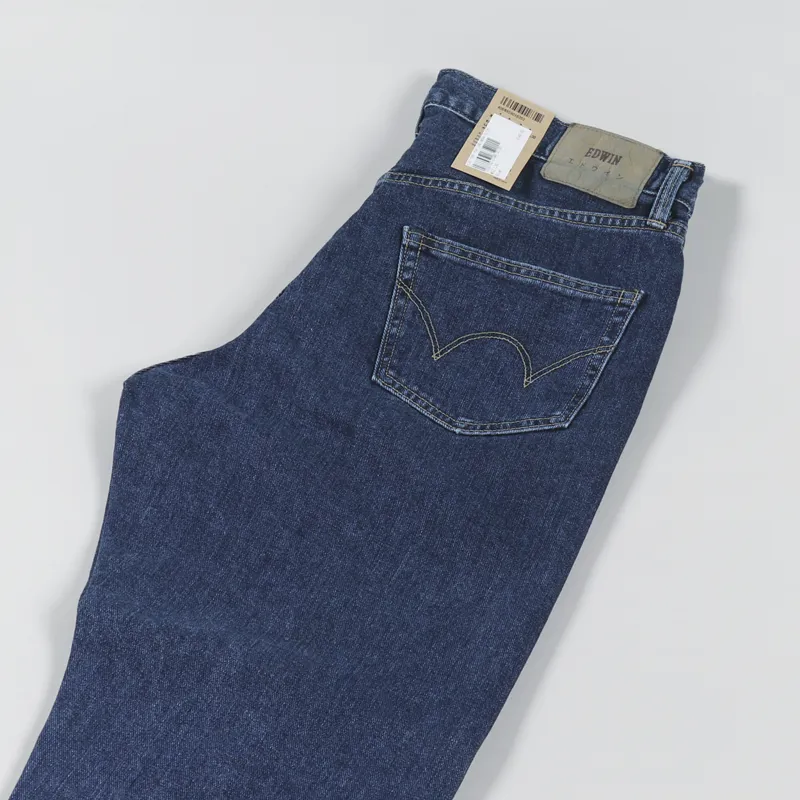 Edwin Loose Tapered Jeans Yoshiko Left Hand Denim Blue Akira Wash-3