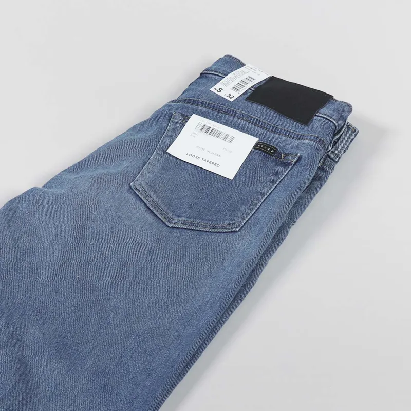 Edwin Loose Tapered Jeans Jersey Blue-5