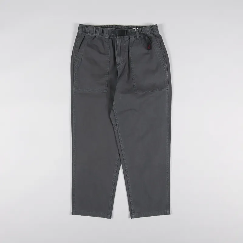 Gramicci Mens Loose Tapered Climb Trousers Belted Pants Charcoal