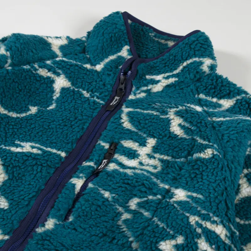 Manastash Fleece Jacket Turquoise-3