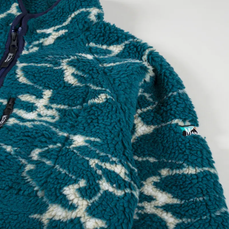 Manastash Fleece Jacket Turquoise-2