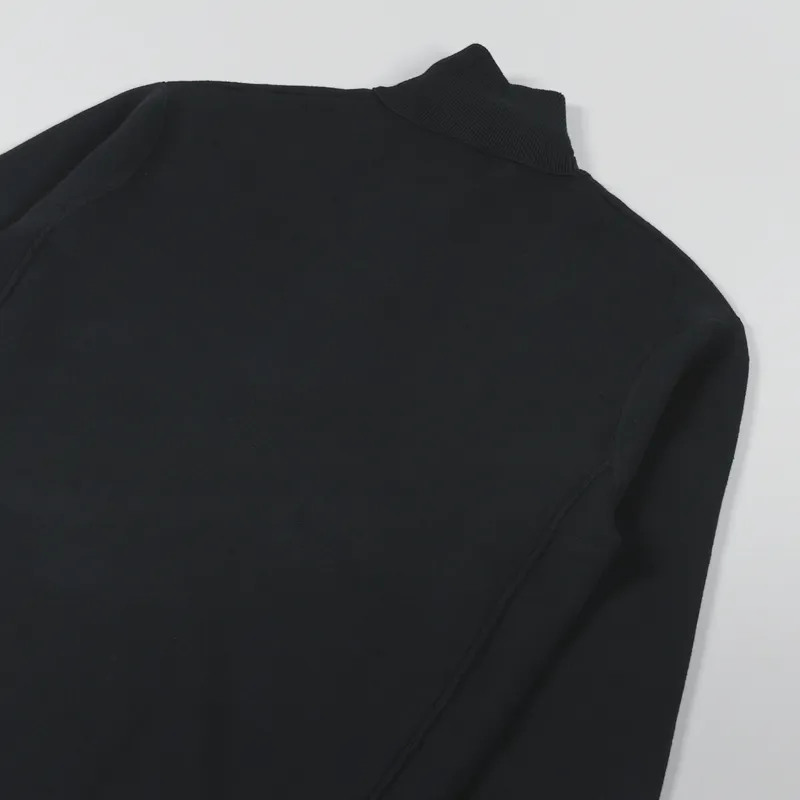 NN07 Luis Half Zip Sweater Black-3