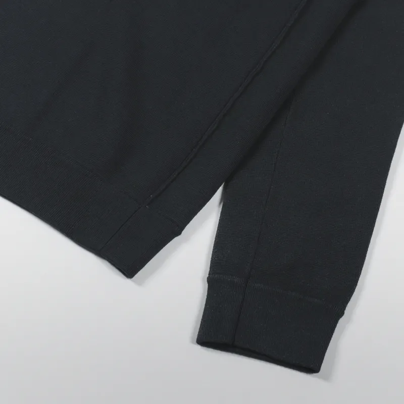 NN07 Luis Half Zip Sweater Black-4