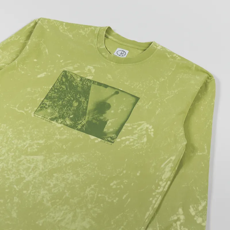 Polar Skate Co. Leaves And Window Long Sleeve T Shirt Pea Green-2