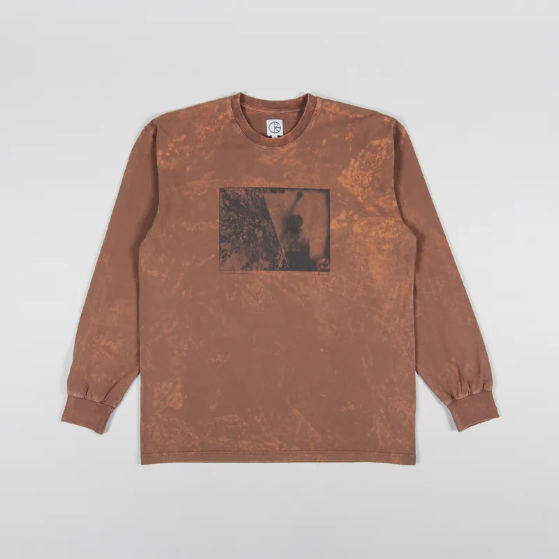 Polar Skate Co. Leaves and Window Long Sleeve T Shirt Rust