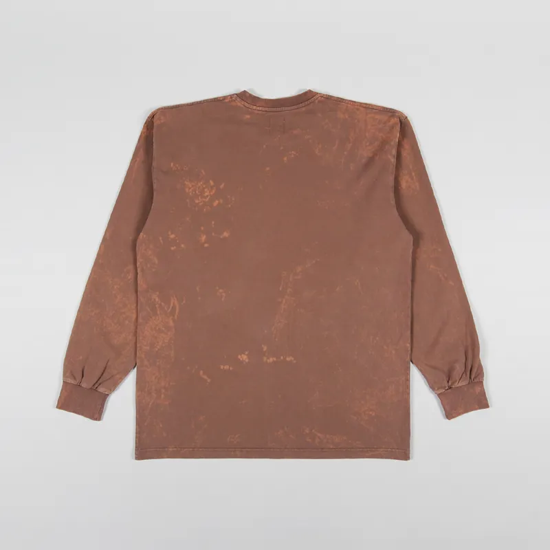 Polar Skate Co. Leaves And Window Long Sleeve T Shirt Rust-1