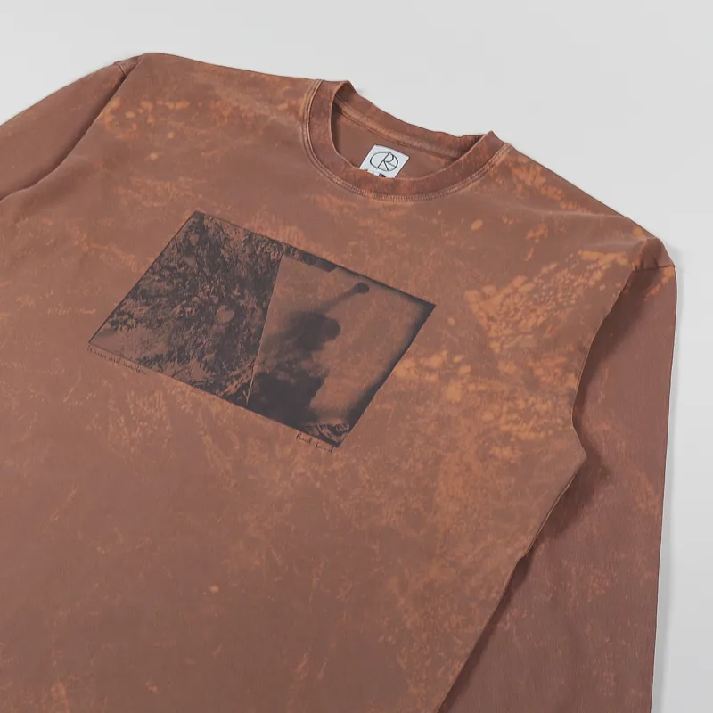 Polar Skate Co. Leaves And Window Long Sleeve T Shirt Rust-2