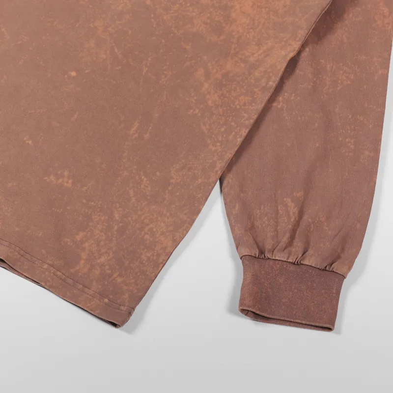 Polar Skate Co. Leaves And Window Long Sleeve T Shirt Rust-4