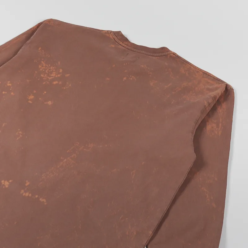 Polar Skate Co. Leaves And Window Long Sleeve T Shirt Rust-3