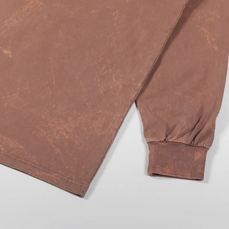 Polar Skate Co. Leaves And Window Long Sleeve T Shirt Rust-6