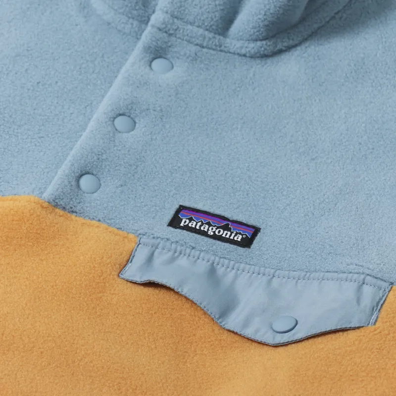 Patagonia Lightweight Synchilla Snap-T Fleece Pullover Cloudberry Orange Plume Grey-5