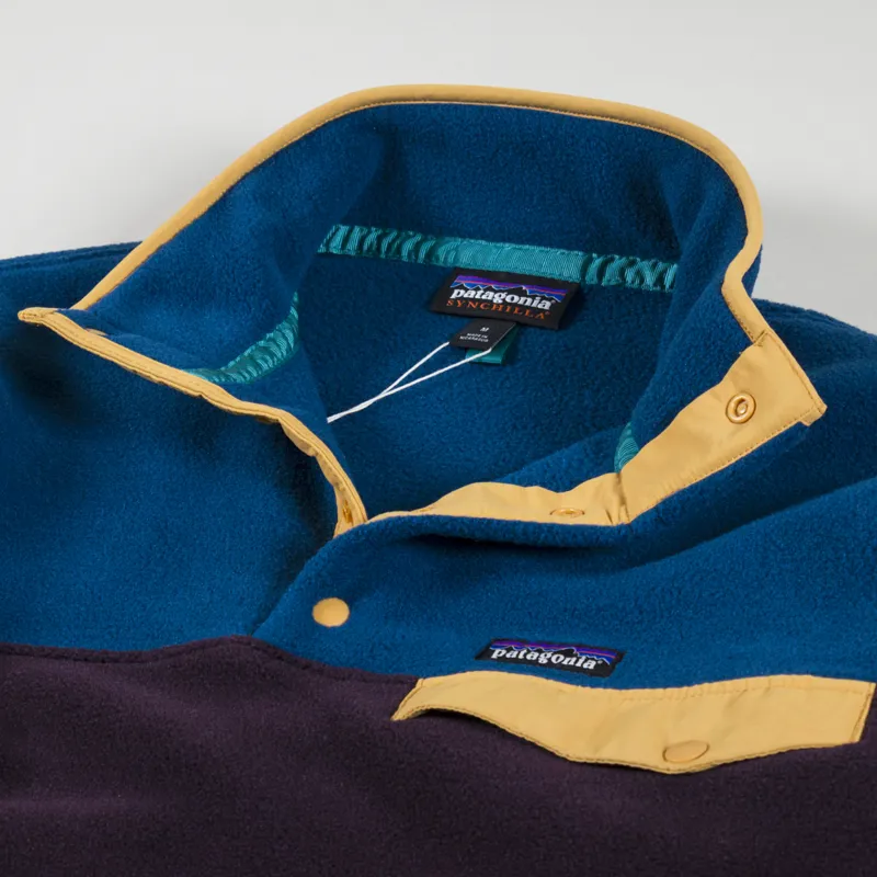 Patagonia Lightweight Synchilla Snap-T Fleece Pullover Obsidian Plum-2