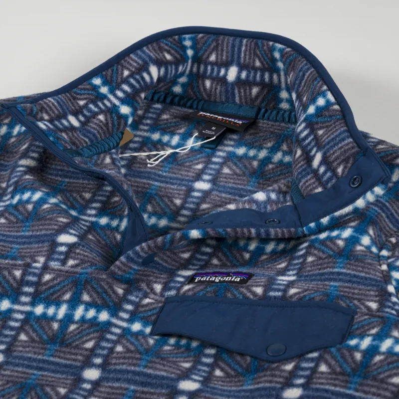 Patagonia Lightweight Synchilla Snap-T Fleece Pullover Snow Beam Dark Natural-5