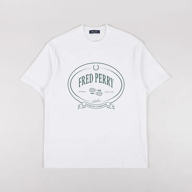 Fred Perry Chosen By Champions T Shirt Snow White