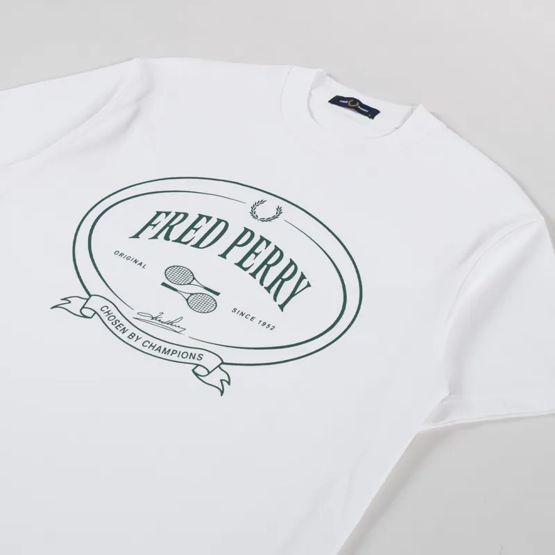 Fred Perry Chosen By Champions T Shirt Snow White-1