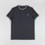 Fred Perry Twin Tipped T Shirt Anchor Grey Ecru Seagrass