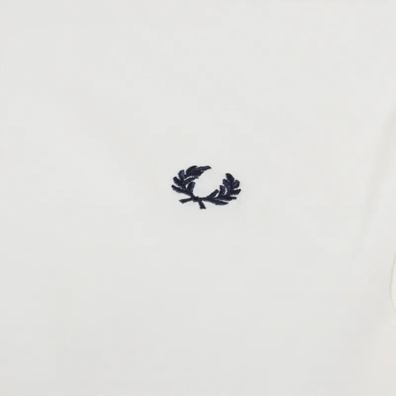 Fred Perry Twin Tipped T Shirt Ecru Tennis Blue-2