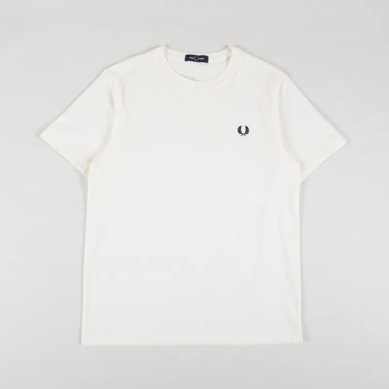 Fred Perry Crew Neck T Shirt Ecru