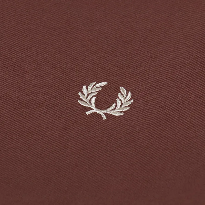Fred Perry Crew Neck T Shirt Whisky Brown Porridge Marl-2