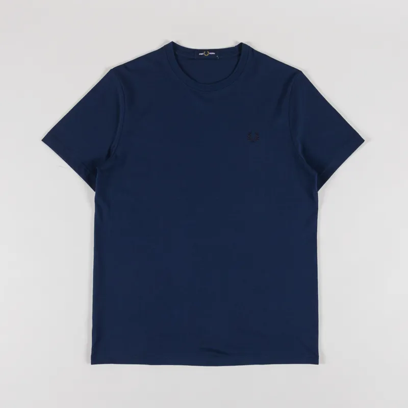 Fred Perry Crew Neck T Shirt Tennis Blue