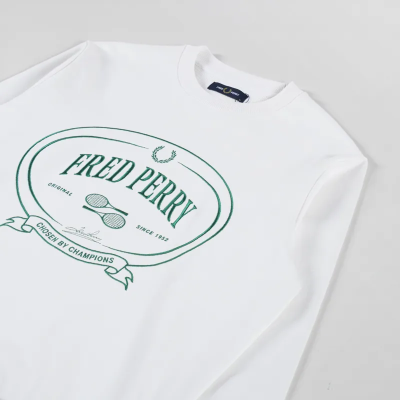 Fred Perry Chosen By Champions Sweatshirt Snow White-2