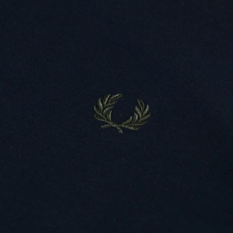 Fred Perry Crepe Pique Polo Shirt Navy-3