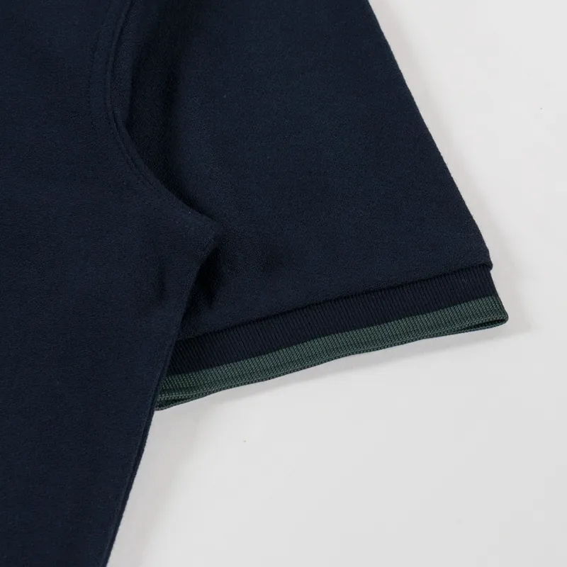 Fred Perry Crepe Pique Polo Shirt Navy-4