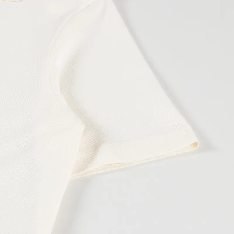 Fred Perry Compress Mesh Revere Collar Shirt Ecru-4